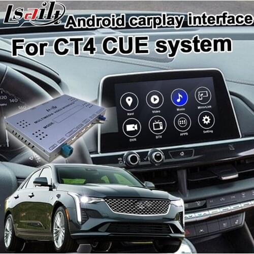 Android / carplay interface box for Cadillac CT4 2020 GPS navigation video interface mylink CUE intellilink system by Lsailt