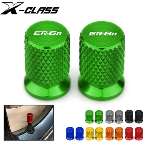 ER-6N Motorcycle Tire Valves Wheel Tyre Valves Air Port Stem Cover Plug Cap Guard For Kawasaki ER6N 2006 - 2013 2014 2015 2016