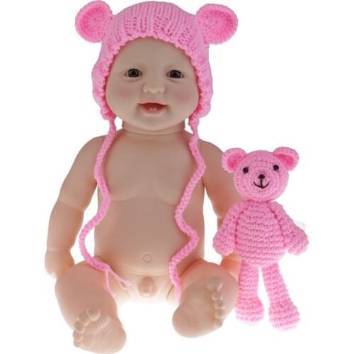 Newborn Baby Doll Reborn Doll Realistic Lifelike Silicone Doll for Kids Pretend Play Cuddle Toy