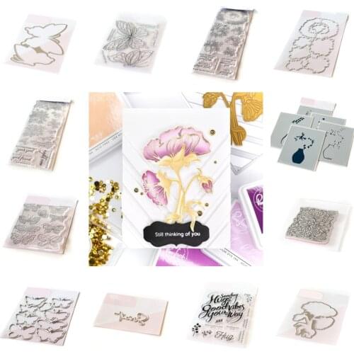 Forest Garden Metal Cutting Dies Stamps Stencil Hot Foil Scrapbook Diary Decoration Stencil Embossing Template DIY Handmade 2021