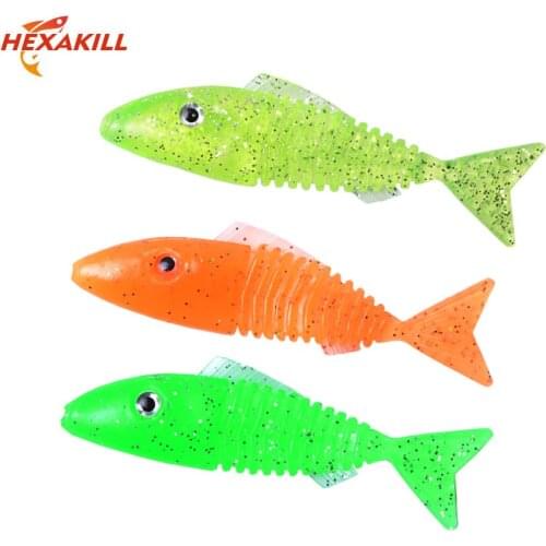 Hexakill 7.5cm/3.5g Soft Body Bait Fishing Lure Artificial Bait Tackle Fishing Tackle Silicone Lure For pesca acesorios