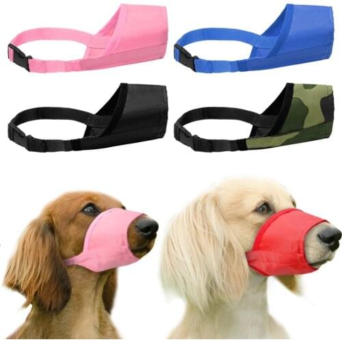Dog Muzzle Nylon Pet Mouth Mask Adjustable Anti Bark Bite Stop Chew Dog Muzzles For Small Large Dogs Training Pet Accessories