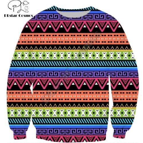 PLstar Cosmos 2019 New Fashion Bohemia style Sweatshirt Vintage tribal totem 3D Printed Long Sleeve Outerwear Casual streetwear