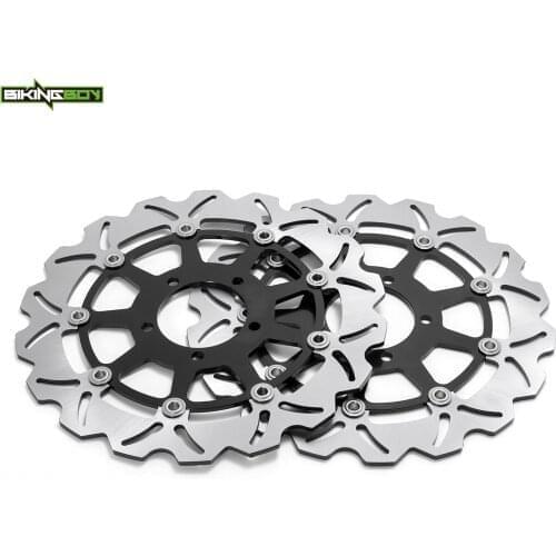 BIKINGBOY Front Brake Discs Rotors Disks For Kawasaki Ninja ZX10R ABS 2016-2021 2018 ZX-10R 16 17 ZX10R SE 19 20 21 Stainless
