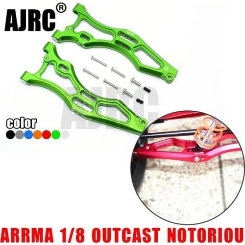 ARRMA 1/8 OUTCAST NOTORIOUS TALION 6S Aluminum alloy front lower A arm Metal front lower arm ARRMA AR330219