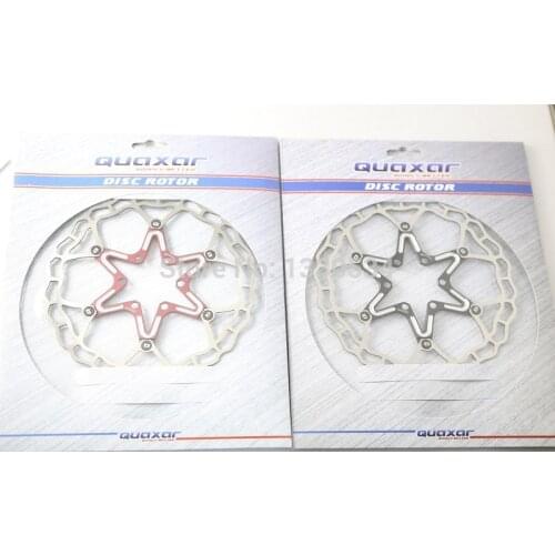 QUAXAR Axim Ultralight Floating Disc Brake Rotor Red/black 160mm/180mm