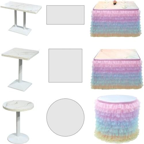 Multi-Color Wedding Party Tulle Tutu Table Skirt Tableware Birthday Baby Shower Xmas Decor