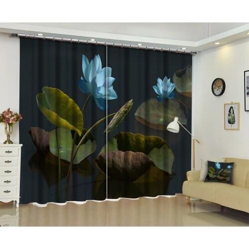 Kitchen Curtain Luxury Blackout 3D Window Curtains For Living Room Bedroom Customized size Drapes Cortina Rideaux Cushion cover