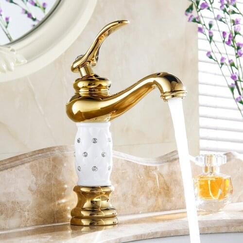 Antique Luxury Chrome Tap Creative Design Bathroom Basin Sink Faucet Mounted Basin Faucet Hot And Cold Water Mixer Taps