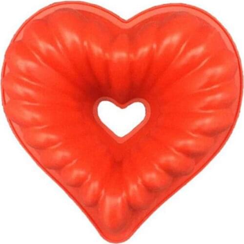 DIY Silicone Love Heart Shape Cake Mold Freezing and Baking Pastry Molds Mousse Bread Mould Bakeware Non-Stick Cake Pan