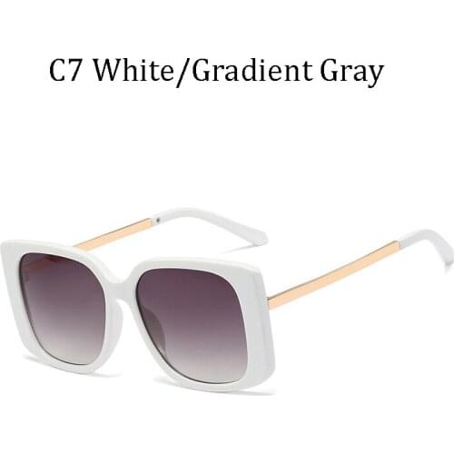 Kinlion square metal oversized ladies sunglasses vintage luxury large sunglasses men ladies glasses Oculos Gafas De Sol 2020