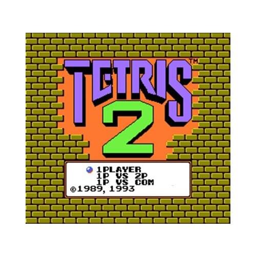 TETRIS 2 Region Free 60 Pin 8Bit Game Card For Subor Game Players