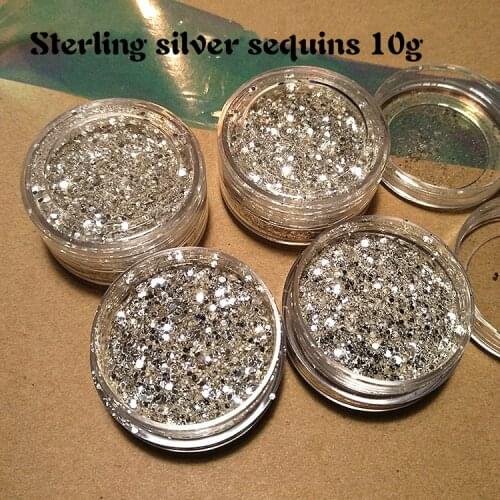 Nail supplies pure silver glitter sequins laser powder jewelry gradient nail glitter fine phototherapy bright powder fine powder
