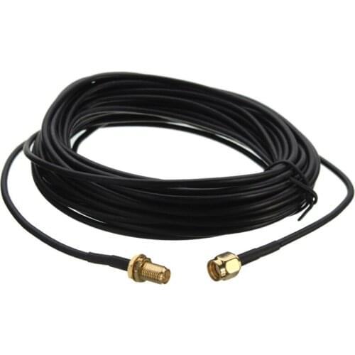 Universal 9m Standard RP-SMA Male to Female MF Jack Wifi Antenna Extension Cable Lead Wire Gold Plated High Quality Pro Supplies