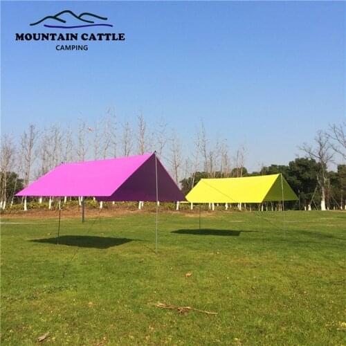 Oxford 3*3 meters rainproof UV outdoor big canopy tent shading beach ground cloth mat moisture-proof mat