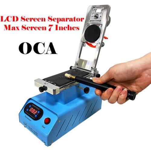 TBK 988C Flat Edge LCD Touch Screen Rotary Separator Machine Max 7 Inches with Glue Clean Remove Middle Frame Clamp Separating