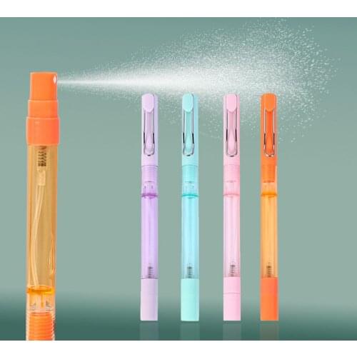 Multifunctional Spray Gel Pen Spray Bottles Phone Holder Stand Pen Wipe Screen Cleaning Pens Portable Office Supply Stationery