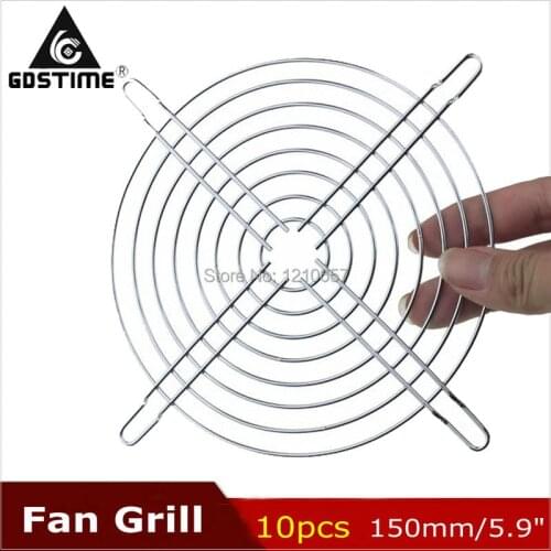 10 PCS Gdstime Metal Steel 150mm 15cm Fan Protector Finger Guard Grill Net