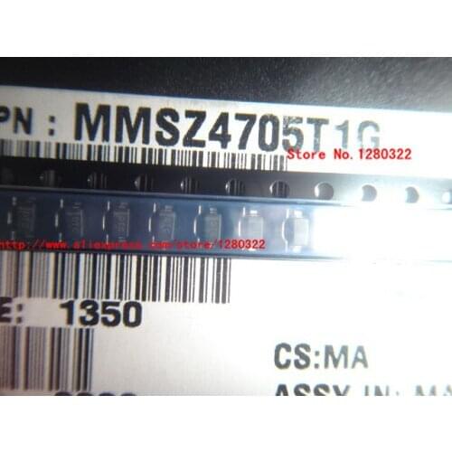100PCS MMSZ4705T1G MMSZ4705T MMSZ4705 DIODE ZENER 18V 500MW SOD123 new and original