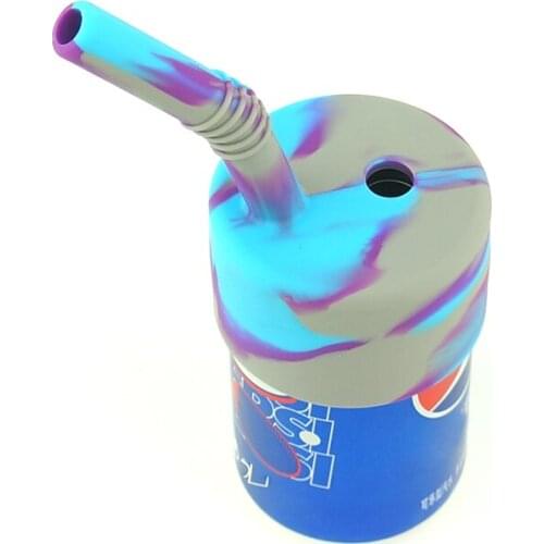 2021 Silicone Smoking Pipe Weeding with Glass Water Pipes Hookah Bowl Tobacco Smoking Handle for Travel Cigarette Holder Tube