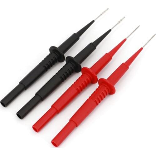 4Pcs 1mm Stainless Steel Multimeter Test Probe Pin Fit For 4mm Banana Connector
