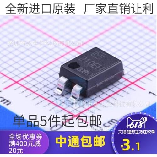 5/PCS 210EH AQY210EH Optocoupler Solid State Relay Patch Sop4 Relay Brand New Imported