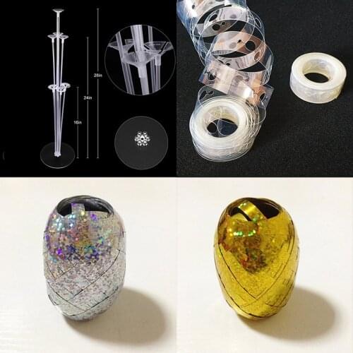 Balloon Accessories 5M Modeling Tool Plastic Balloon Chain Birthday Wedding Party Decoration Ribbon Balloon Clip Seal Chain Arch
