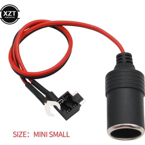 Car Cigarette Lighter Pure Copper Charger Cable Female Socket Plug Connector Adapter Cable Fuse Hot Sell