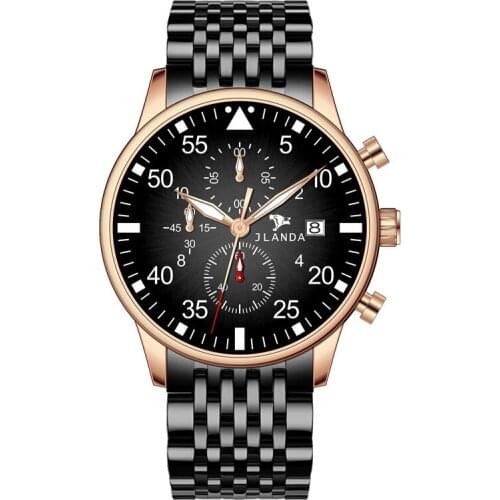 JLANDA Brand Fashion Watches Men Classic Style Ultra Thin Stainless Luminous Waterproof Quartz Wristwatch Relogio Masculino