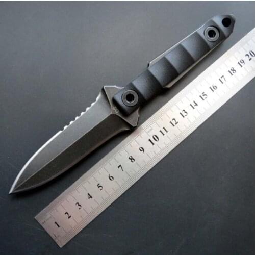 C1290 Straight Knife Sword D2 Stone Wash Steel Handle K Sheath Camping Hunting Survival Knife Tactical Knifes