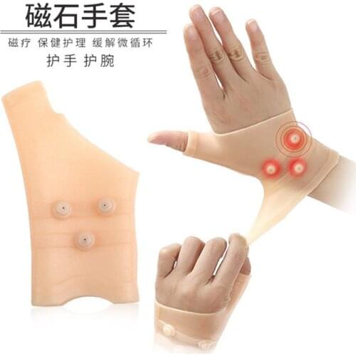Gel Magnetic Wrist Compression Thumb Support Carpal Tunnel Elastic Silicone Wrist Support Brace Tenosynovitis Typing Pain