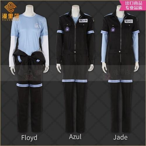 Game Twisted Wonderland HEARTSLABYUL Azul Jade Floyd Halloween Uniforms full set