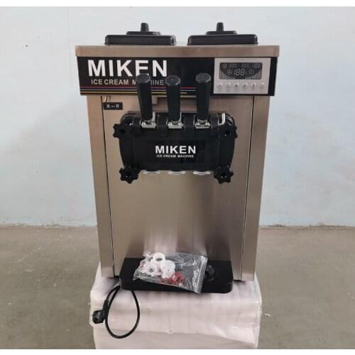 Commercial Soft Ice Cream Maker Large Capacity Sundae Ice Cream Machine Small Desktop Ice Cream Making Machine