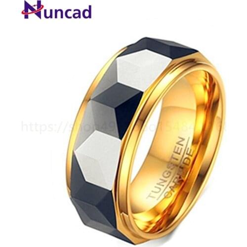 Korean New Hot Sell Popular Tungsten Gold Ring Mens Fashion Ring Jewelry Wholesale and Retail