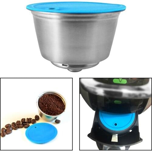 Refillable Coffee Capsule Coffee Filter Cup Stainless Steel Reusable Coffee Cup Holder Set for Espresso Coffee Machine Filter