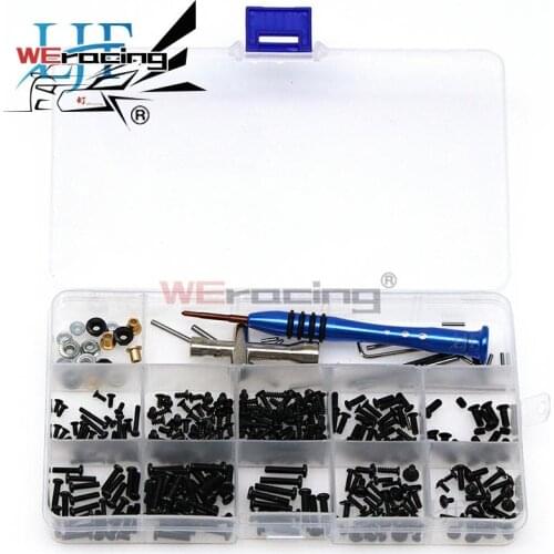 1 set Screws Bolt Repair Tool Box Kit Set 316 pcs Whole vehicle screw tool for Wltoys 1/14 144001 RC Car L08