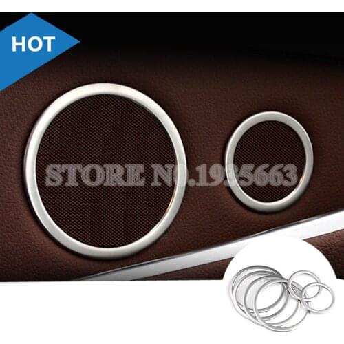 For BMW 5 Series GT F07 Inner Car Door Speaker Frame Cover Trim 2010-2017 6pcs Car Accessories Interior Car Decor Car Trim