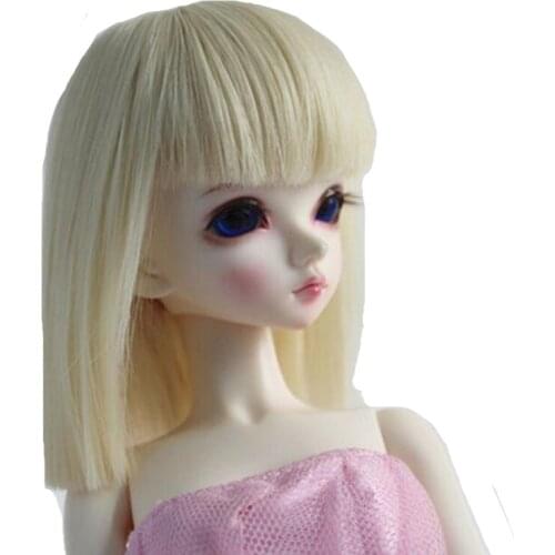 Bjd SD Doll Wig 1/3 1/4 /16 High Temperature Wire Four Colors For BJD Super Hair Wig