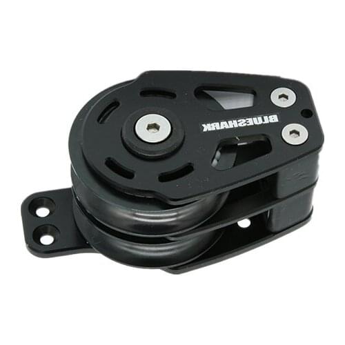 Sailboat Hardware 75 mm 3 Inch Aluminum Double Cheek Block Max 2000kg 2773