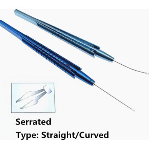 85mm Titanium Bloomberg Pierse Capsulorhexis Forcep ophthalmic eye instruments