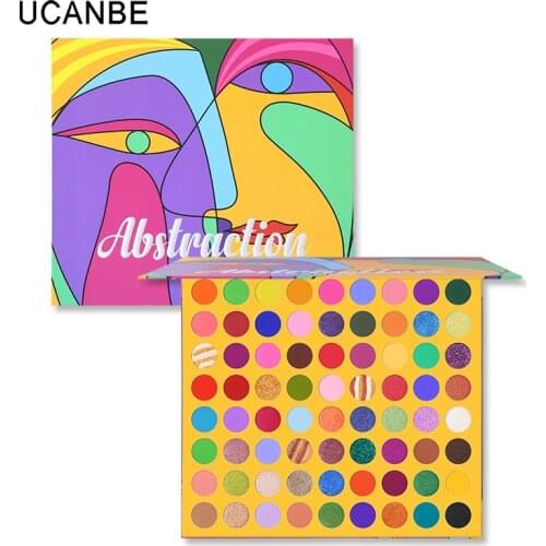 UCANBE 72 Colors Eye Shadow Pallete Disc Bead Matte European American Makeup Pallete Blue Cos Makeup Set For Party Stage