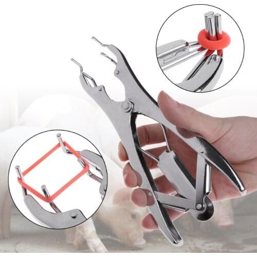 68UE Animal Castration Pliers Tail Cutting Clamp Bloodless Sheep Pig Expansion Device