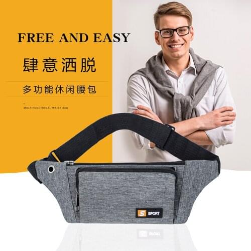 Waist Bag Pack Purse Casual Large Phone Belt Bag Pouch Womens Canvas Travel Phone Bag Fanny Outdoor Fashion Men Shoulder Belt