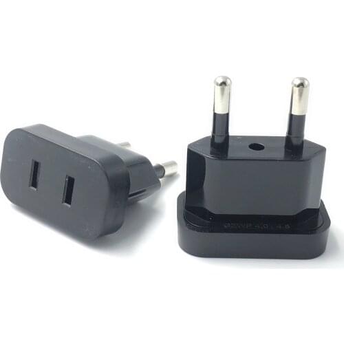 US To EU Converter Plug Adapter Power Plug Converter EU Socket Travel Adapter US to EU Adapter Electrical Socket wall Power