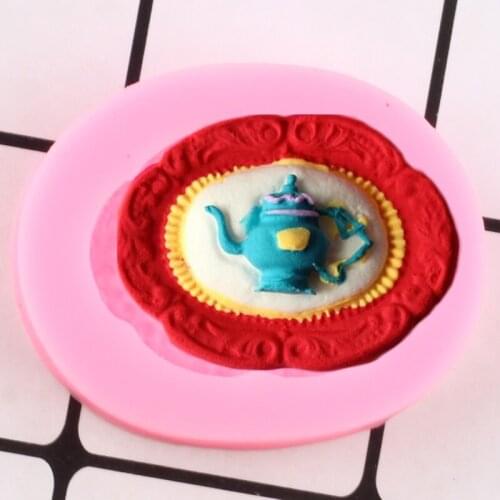 3D Teapot Silicone Mold Cupcake Topper Fondant Cake Decorating Moulds Chocolate Candy Polymer Clay Resin Soap Mold