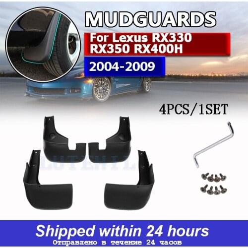 Front Rear Car Mud Flaps For Lexus RX330 RX350 RX400H 2004-2009 Mudflaps Mudguards Splash Guard for Fender Accessories