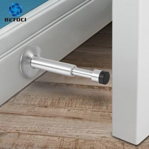 BETOCI Hydraulic Buffer Door Stopper,Pure Copper And Aluminum Alloy Floor Door Stops,Wall-Mounted Bumper,Non-Magnetic Hardware