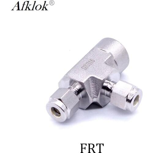 3 way Stainless Steel 1/4" Tee Fitting Female Branch Pipe Fittings