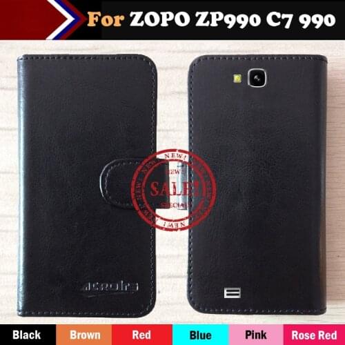 In Stock!For ZOPO ZP990 C7 990 Case Flip Vintage Leather phone Case For ZOPO ZP990 C7 990 Pouch Slip-resistant Case Cover
