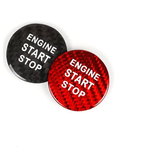 Carbon Fiber Interior Engine Start Stop Push Button Cover Cap Trim For Lexus IS GS ES NX RC RX IS250 IS350 RC200t RC300 NX200